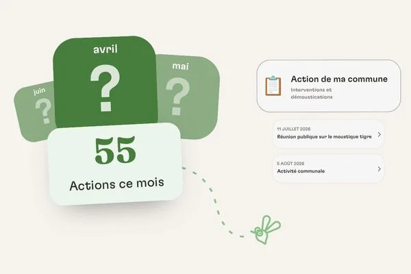 Espace Ma commune de l'application Zzzapp : actions et activités communales