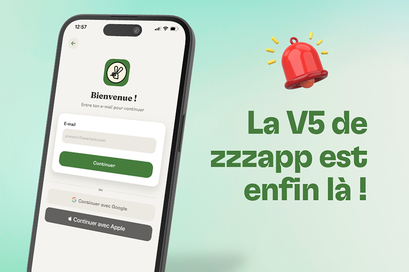 Illustration de la version 5 de l'application zzzapp